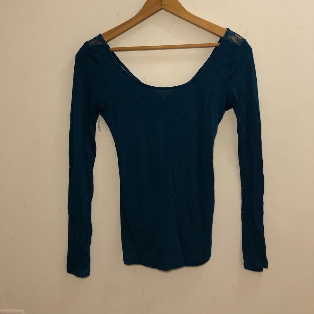Kirra Lace Back Long Sleeve Top